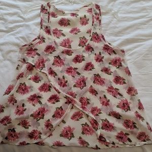 Sheer Floral Tank Top